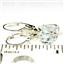 925 Sterling Silver Leverback Earrings, Aquamarine, SE007