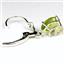 925 Sterling Silver Leverback Earrings, Peridot, SE007