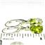 925 Sterling Silver Leverback Earrings, Peridot, SE007