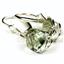 925 Sterling Silver Leverback Earrings, Green Amethyst, SE007