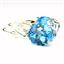 925 Sterling Silver Earrings, Swiss Blue Topaz, SE207