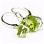 925 Sterling Silver Leverback Earrings, Peridot, SE107