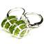 925 Sterling Silver Leverback Earrings, Peridot, SE107