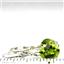 925 Sterling Silver Leverback Earrings, Peridot, SE107