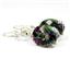 925 Sterling Silver Earrings, Mystic Fire Topaz, SE207