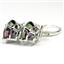 925 Sterling Silver Earrings, Mystic Fire Topaz, SE207