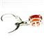 925 Sterling Silver Leverback Earrings, Created Padparadscha Sapphire, SE007