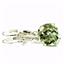 925 Sterling Silver Leverback Earrings, Green Amethyst, SE107