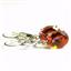 925 Sterling Silver Leverback Earrings, Twilight Fire Topaz, SE107
