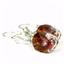 925 Sterling Silver Leverback Earrings, Twilight Fire Topaz, SE107