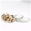 925 Sterling Silver Leverback Earrings, Twilight Fire Topaz, SE107
