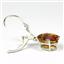925 Sterling Silver Leverback Earrings, Twilight Fire Topaz, SE107