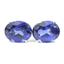 925 Sterling Silver Post Earrings, Created Blue Sapphire, SE102