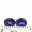 925 Sterling Silver Post Earrings, Created Blue Sapphire, SE102
