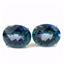 925 Sterling Silver Post Earrings, Neptune Garden Topaz, SE102