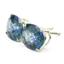 925 Sterling Silver Post Earrings, Neptune Garden Topaz, SE102
