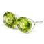 925 Sterling Silver Post Earrings, Peridot, SE102