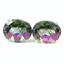 925 Sterling Silver Post Earrings, Mystic Fire Topaz, SE102