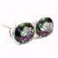 925 Sterling Silver Post Earrings, Mystic Fire Topaz, SE102