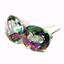 925 Sterling Silver Post Earrings, Mystic Fire Topaz, SE102