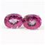 925 Sterling Silver Post Earrings, Pure Pink Topaz, SE102