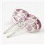 925 Sterling Silver Post Earrings, Pure Pink Topaz, SE102