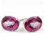 925 Sterling Silver Post Earrings, Pure Pink Topaz, SE102