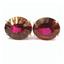 925 Sterling Silver Post Earrings, Crimson Topaz, SE202