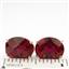 925 Sterling Silver Post Earrings, Created Ruby, SE202