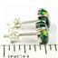 925 Sterling Silver Post Earrings, Created Black Opal, SE002C