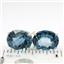 925 Sterling Silver Post Earrings, London Blue Topaz, SE202