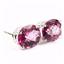 925 Sterling Silver Post Earrings, Pure Pink Topaz, SE202