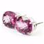 925 Sterling Silver Post Earrings, Pure Pink Topaz, SE202