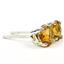925 Sterling Silver Post Earrings, Citrine, SE012