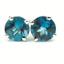 925 Sterling Silver Post Earrings, London Blue Topaz, SE012