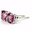 925 Sterling Silver Post Earrings, Pure Pink Topaz, SE012