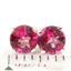 925 Sterling Silver Post Earrings, Pure Pink Topaz, SE012