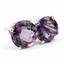 925 Sterling Silver Post Earrings, Amethyst, SE112