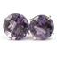 925 Sterling Silver Post Earrings, Amethyst, SE112