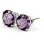925 Sterling Silver Post Earrings, Amethyst, SE112