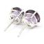 925 Sterling Silver Post Earrings, Amethyst, SE112