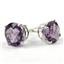 925 Sterling Silver Post Earrings, Amethyst, SE112