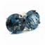 925 Sterling Silver Post Earrings, London Blue Topaz, SE112