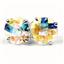 925 Sterling Silver Post Earrings, Mercury Mist Topaz, SE112