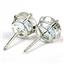 925 Sterling Silver Post Earrings, Mercury Mist Topaz, SE112