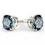 14k Gold Post Earrings, Neptunes Garden Topaz, E112