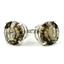 14k Gold Post Earrings, Smoky Quartz, E112