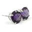 925 Sterling Silver Post Earrings, Amethyst, SE212