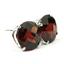 925 Sterling Silver Post Earrings, Mozambique Garnet, SE212