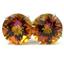 925 Sterling Silver Post Earrings, Twilight Fire Topaz, SE212